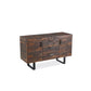 CASTILLE 2 DOOR/3 DRAWER SOLID RECYCLED PINE BUFFET/SIDEBOARD DARK RUSTIC - MyChocolateWood