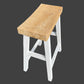 CHAGA RECYCLED ELM BAR STOOL IN 2 TONE FINISH - MyChocolateWood