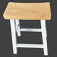 CHAGA RECYCLED ELM BAR STOOL IN 2 TONE FINISH - MyChocolateWood