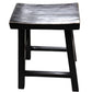 CHAGA RECYCLED ELM BAR STOOL IN DISTRESSED BLACK - MyChocolateWood