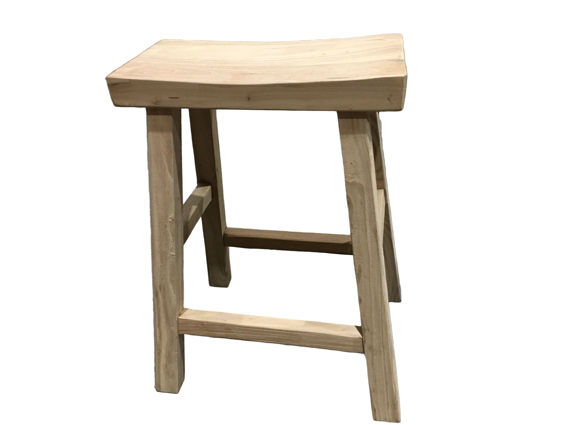 CHAGA RECYCLED ELM BAR STOOL IN NATURAL - MyChocolateWood