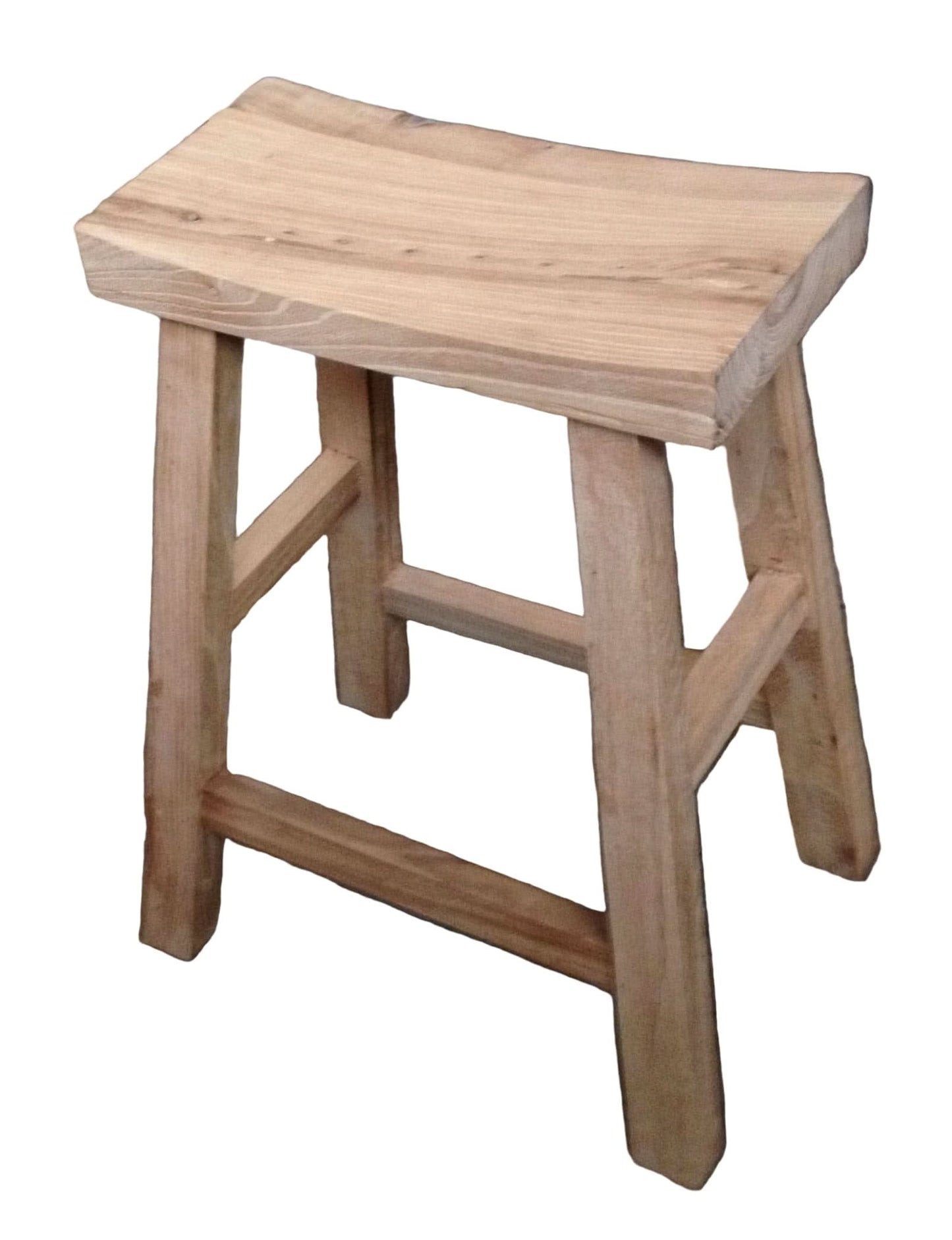 CHAGA RECYCLED ELM BAR STOOL IN NATURAL - MyChocolateWood