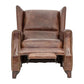 CHAMPIONS AGED LEATHER ARMCHAIR RECLINER IN ORIGINAL AGED LEATHER - MyChocolateWood