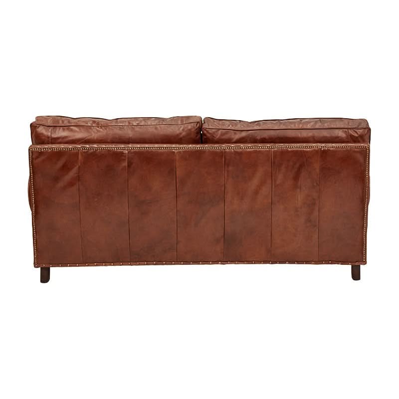CHARLESTON 3-SEATER AGED LEATHER SOFA - MyChocolateWood