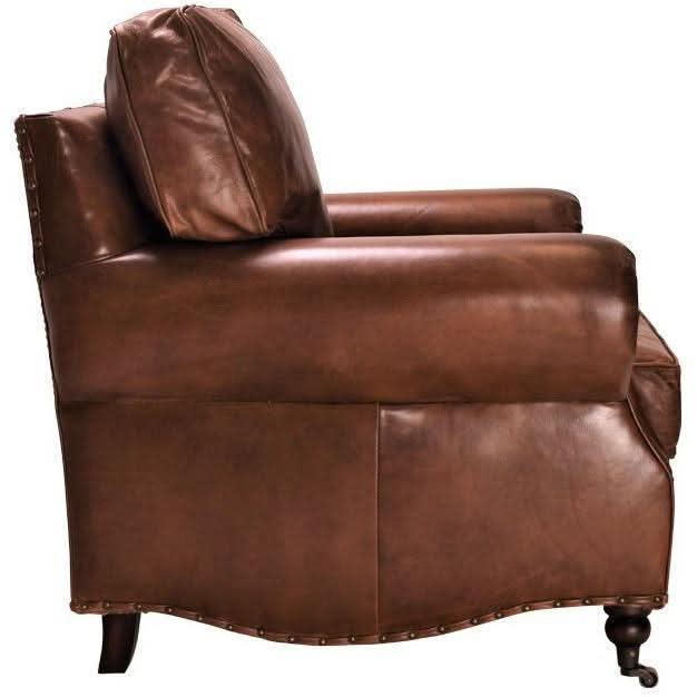 CHARLESTON AGED LEATHER ARMCHAIR IN ORIGINAL AGED LEATHER - MyChocolateWood