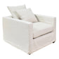 CHATEAU SLIPCOVER HAMPTONS STYLE ARMCHAIR IN SALT & PEPPER - MyChocolateWood