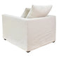 CHATEAU SLIPCOVER HAMPTONS STYLE ARMCHAIR IN SALT & PEPPER - MyChocolateWood