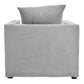 CHATEAU SLIPCOVER HAMPTONS STYLE ARMCHAIR IN SLATE GREY - MyChocolateWood