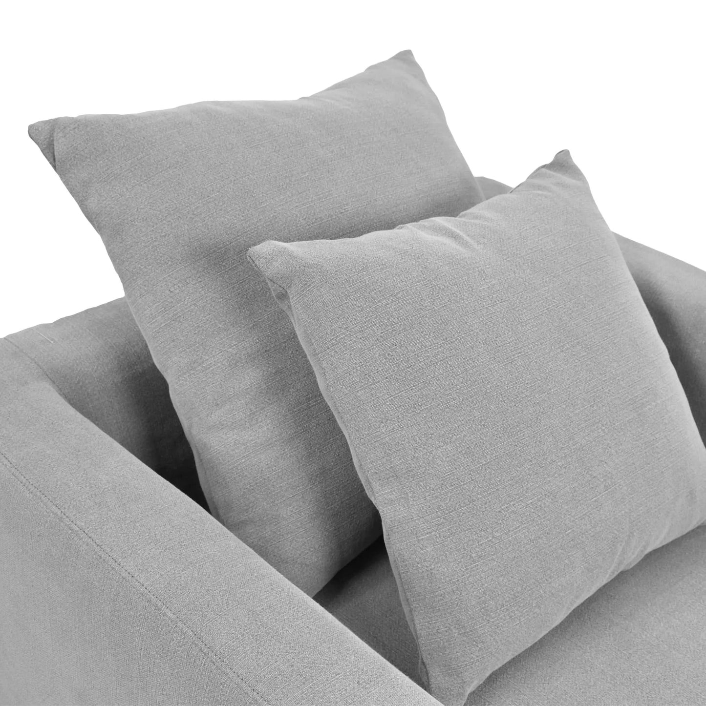 CHATEAU SLIPCOVER HAMPTONS STYLE ARMCHAIR IN SLATE GREY - MyChocolateWood