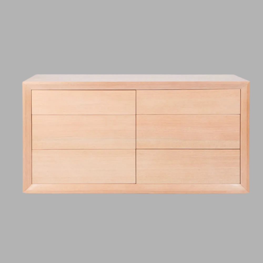 CHAUCER COMBINATION VICTORIAN ASH TIMBER DRESSER /CHEST OF 6 DRAWERS CUSTOM MADE IN AUSTRALIA - MyChocolateWood