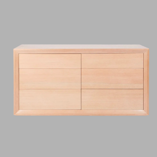 CHAUCER COMBINATION VICTORIAN ASH TIMBER DRESSER /CHEST OF 6 DRAWERS CUSTOM MADE IN AUSTRALIA - MyChocolateWood