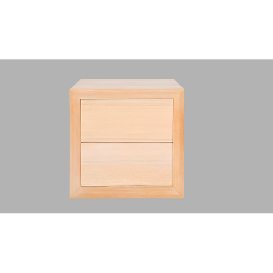 CHAUCER PINE TIMBER 2-DRAWER BEDSIDE TABLE CUSTOM MADE IN AUSTRALIA - MyChocolateWood
