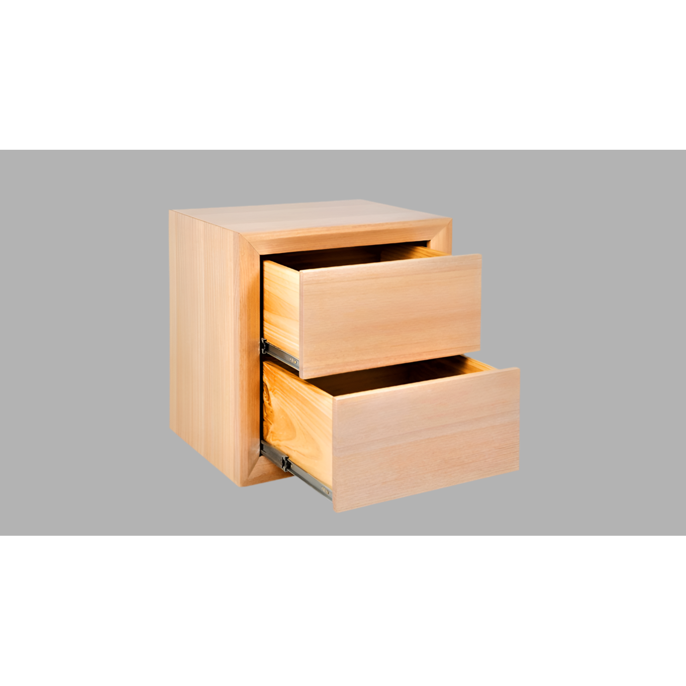 CHAUCER PINE TIMBER 2-DRAWER BEDSIDE TABLE CUSTOM MADE IN AUSTRALIA - MyChocolateWood