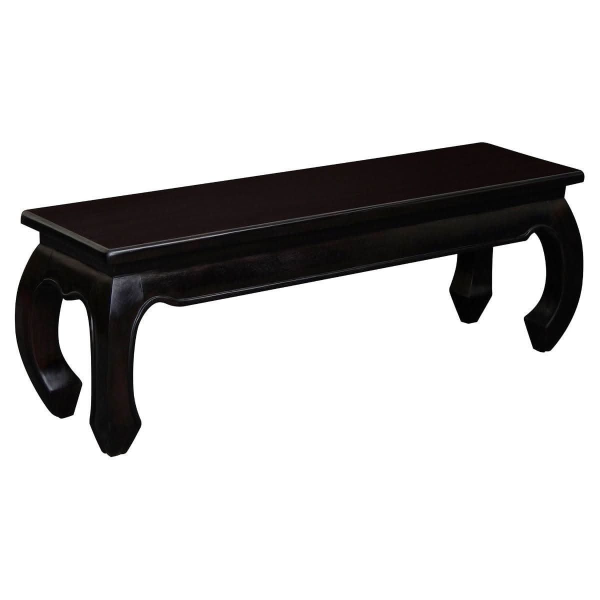 CHENGLEI OPIUM STYLE LEG 128CM BENCH IN CHOCOLATE - MyChocolateWood
