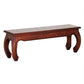 CHENGLEI OPIUM STYLE LEG 128CM BENCH IN MAHOGANY - MyChocolateWood