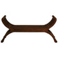 CHENGLEI OPIUM STYLE LEG FULL TIMBER 2-SEATER BENCH IN MAHOGANY - MyChocolateWood