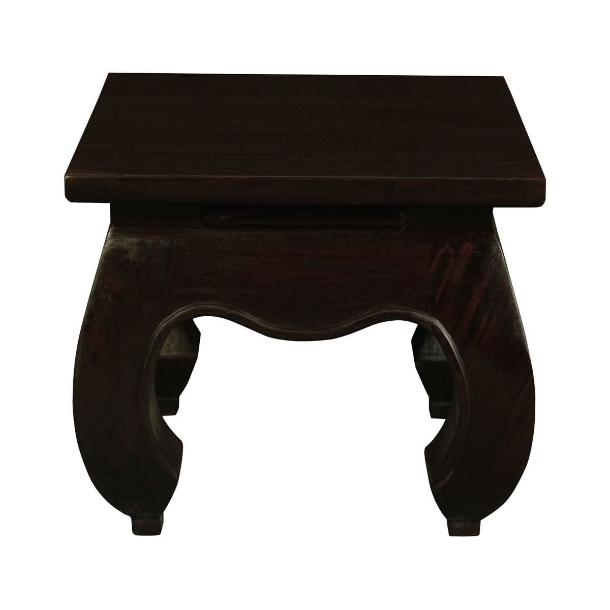 CHENGLEI OPIUM STYLE LEG LAMP SIDE TABLE IN CHOCOLATE - MyChocolateWood