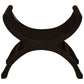 CHENGLEI OPIUM STYLE LEG SINGLE SEATER FULL TIMBER BENCH IN CHOCOLATE - MyChocolateWood