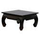 CHENGLEI SQUARE COFFEE TABLE OPIUM STYLE LEGS IN CHOCOLATE COLOUR 70CM - MyChocolateWood