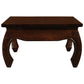 CHENGLEI SQUARE COFFEE TABLE OPIUM STYLE LEGS IN MAHOGANY COLOUR 70CM - MyChocolateWood