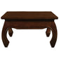 CHENGLEI SQUARE COFFEE TABLE OPIUM STYLE LEGS IN MAHOGANY COLOUR 70CM - MyChocolateWood