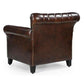 CHESTER STUDDED LEATHER ARMCHAIR - MyChocolateWood