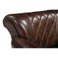 CHESTER STUDDED LEATHER ARMCHAIR - MyChocolateWood