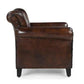 CHESTER STUDDED LEATHER ARMCHAIR - MyChocolateWood