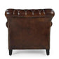 CHESTER STUDDED LEATHER ARMCHAIR - MyChocolateWood