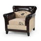 CHESTERFIELD STYLE CHARLESTON POLO ARMCHAIR REAL LEATHER LIVING ROOM CHAIR - MyChocolateWood