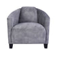 CHESWICK ARMCHAIR IN GREY VELVET - MyChocolateWood
