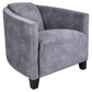 CHESWICK ARMCHAIR IN GREY VELVET - MyChocolateWood