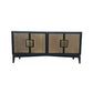 CHIKO ART DECO VINTAGE STYLE SIDEBOARD/BUFFET/TV STAND 4 DOORS - MyChocolateWood