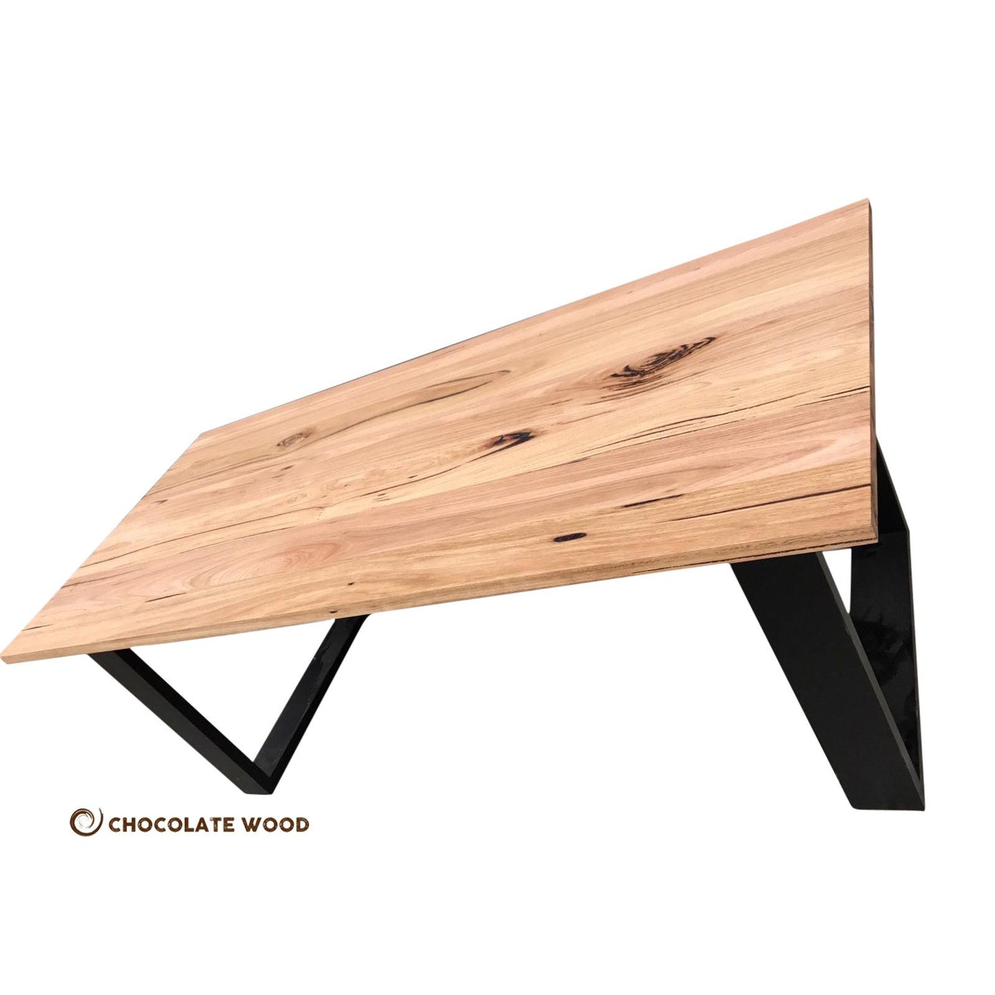 CLAUDIUS AUSTRALIAN SOLID WORMYCHESTNUT TIMBER DINING TABLE AUSTRALIAN CUSTOM MADE TO ORDER - MyChocolateWood