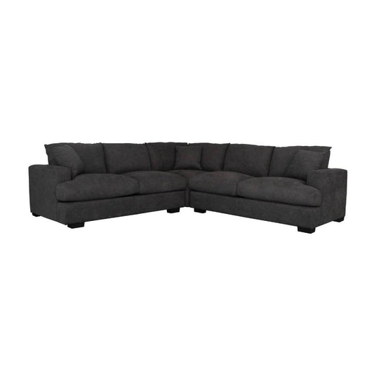 CLEMENTO HAMPTONS 2.5 SEATER CORNER LOUNGE MODULE DARK GREY - MyChocolateWood