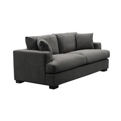 CLEMENTO HAMPTONS 2.5-SEATER LOUNGE SOFA IN DARK GREY - MyChocolateWood