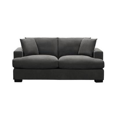 CLEMENTO HAMPTONS 2-SEATER LOUNGE SOFA IN DARK GREY - MyChocolateWood