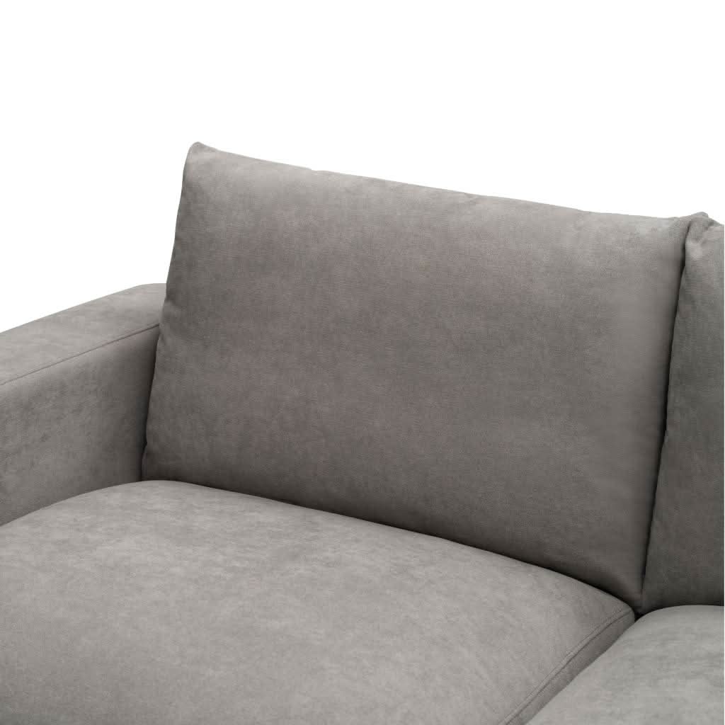 CLEMENTO HAMPTONS 2-SEATER LOUNGE SOFA IN LIGHT GREY - MyChocolateWood