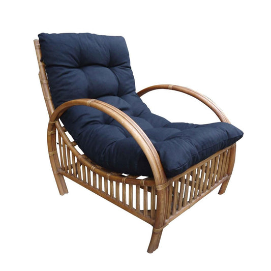CLEMENTS HAMPTONS STYLE REAL RATTAN CHAIR IN TEAK - MyChocolateWood