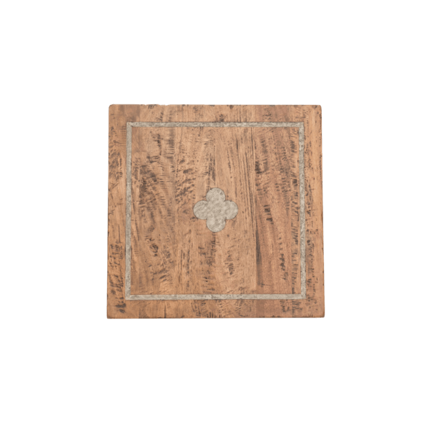 Clover Inlay Table Top 600mm² - MyChocolateWood
