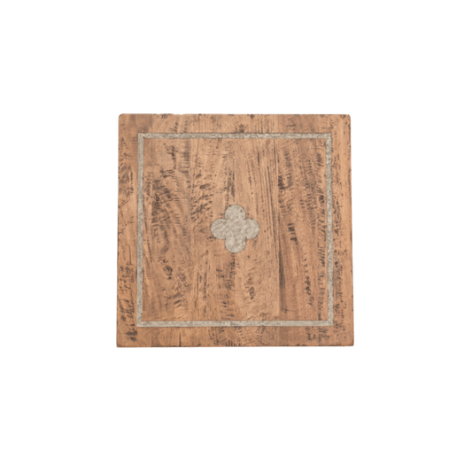 Clover Inlay Table Top 600mm² - MyChocolateWood