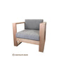 COGRA TASSIE OAK FRAME LOUNGE CHAIR OCCASIONAL CHAIR - AUSTRALIAN CUSTOM MADE - MyChocolateWood