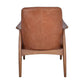 COPENHAGEN ARMCHAIR IN DISTRESSED TOFFEE LEATHER - MyChocolateWood
