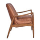COPENHAGEN ARMCHAIR IN DISTRESSED TOFFEE LEATHER - MyChocolateWood