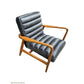 COPLAND ARMCHAIR IN DISTRESSED ESPRESSO LEATHER - MyChocolateWood