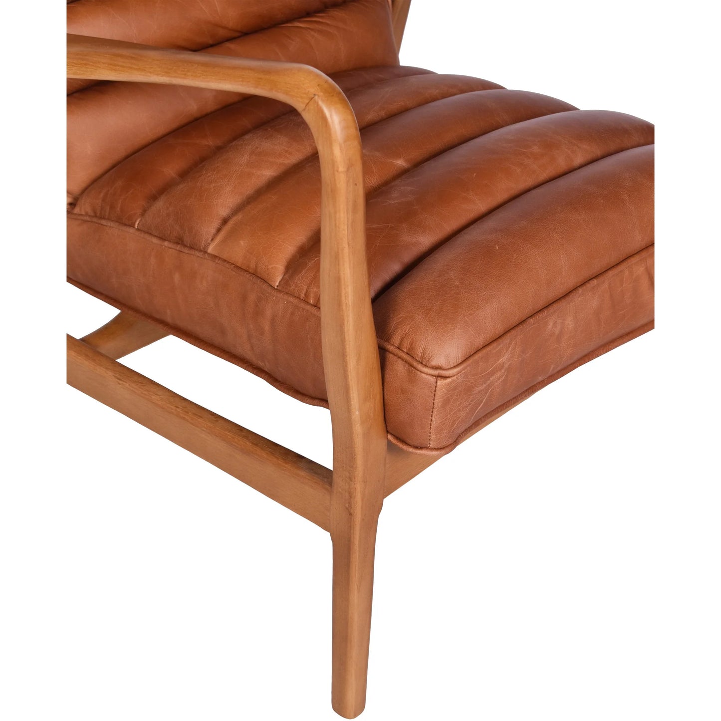 COPLAND ARMCHAIR IN TOFFEE TOP GRAIN COWHIDE LEATHER - MyChocolateWood