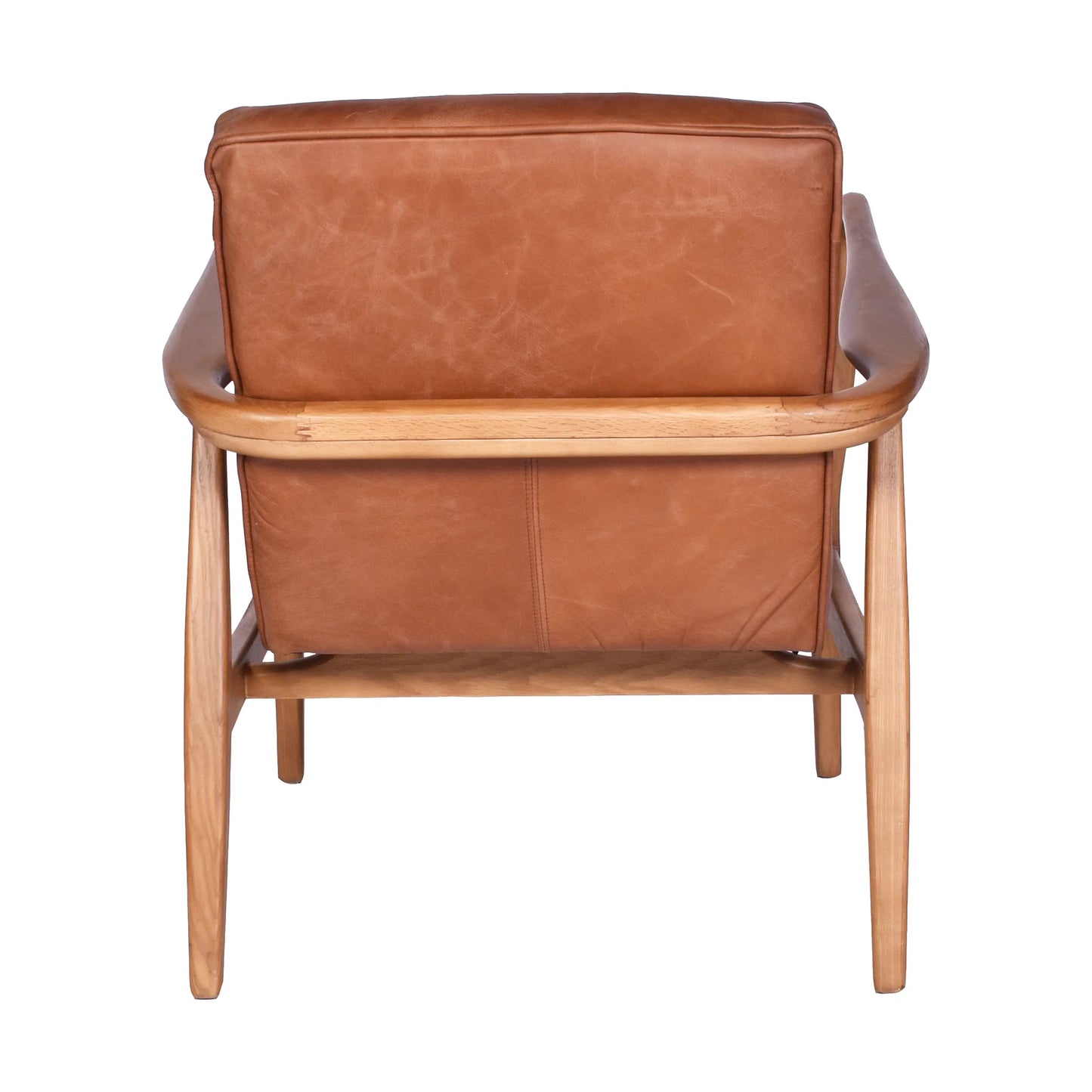 COPLAND ARMCHAIR IN TOFFEE TOP GRAIN COWHIDE LEATHER - MyChocolateWood