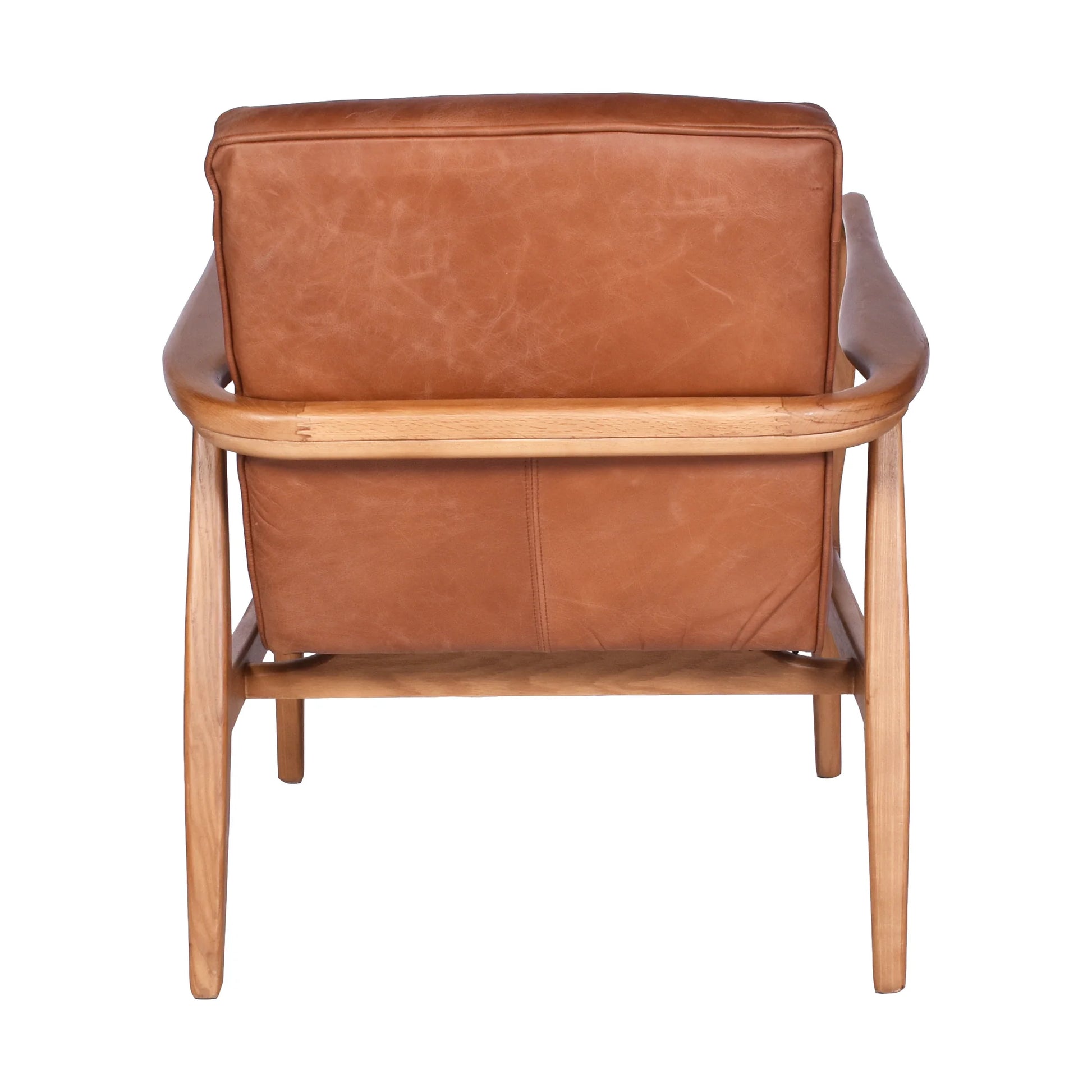 COPLAND ARMCHAIR IN TOFFEE TOP GRAIN COWHIDE LEATHER - MyChocolateWood