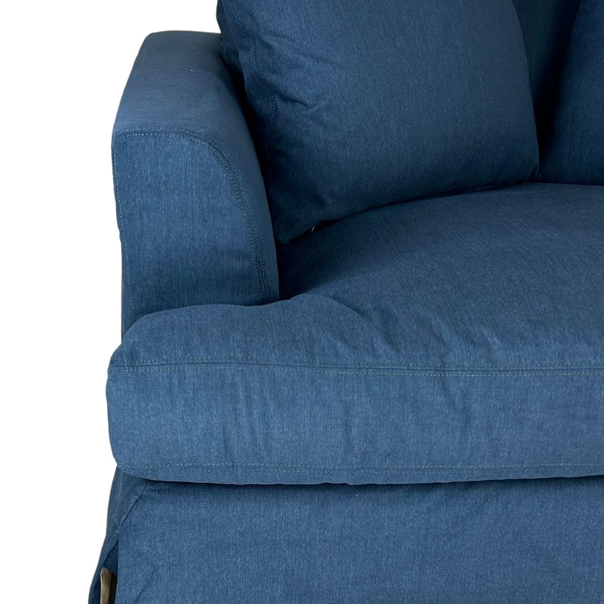 CORDELIA 1.5-SEATER XL HAMPTON STYLE ARMCHAIR IN NAVY - MyChocolateWood