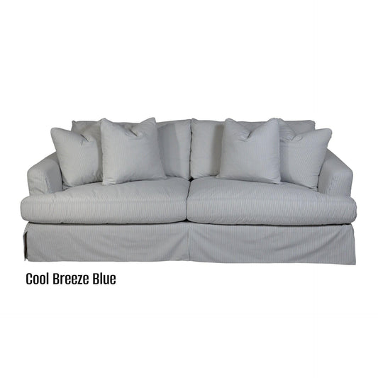 CORDELIA FABRIC SOFA IN COOL BREEZE BLUE 236CM - MyChocolateWood
